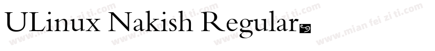 ULinux Nakish Regular字体转换